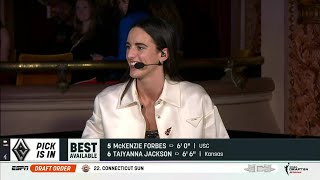 Caitlin Clark Interview After Being Picked #1 At 2024 WNBA Draft | Iowa Hawkeyes
