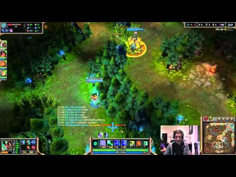 TSM Bjergsen vs Scarra - Karma vs Katarina - mid «Beast» [Duo w/ Dyrus] (Challenger I)