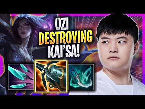 UZI DESTROYING WITH KAI'SA! - Uzi Plays Kai'sa ADC vs Veigar! | Season 2023