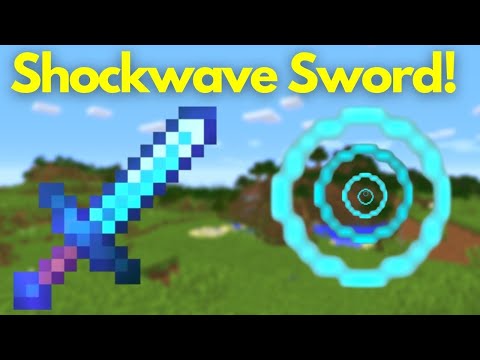 Shockwave sword command block tutorial Minecraft bedrock #minecraft #commands #minecraftcommands