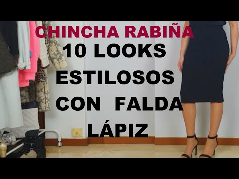 COMBINAR ROPA | FALDA LÁPIZ NEGRA| COMBINAR FALDA DE TUBO | OUTFITS | MODA | CHINCHA RABIÑA