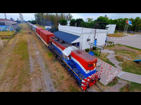 [4K] Variado y colorido tren vacio de NCA pasando por Marcos Juárez rumbo al oeste al atardecer!!!!!