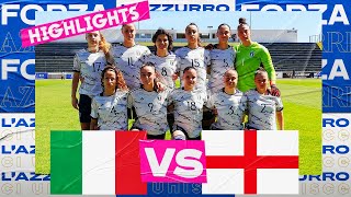 Highlights: Italia-Inghilterra 1-4 | Under 19 Femminile | Campionato Europeo UEFA - 2 Round