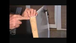 How to repair a damaged bathroom door...Part 2