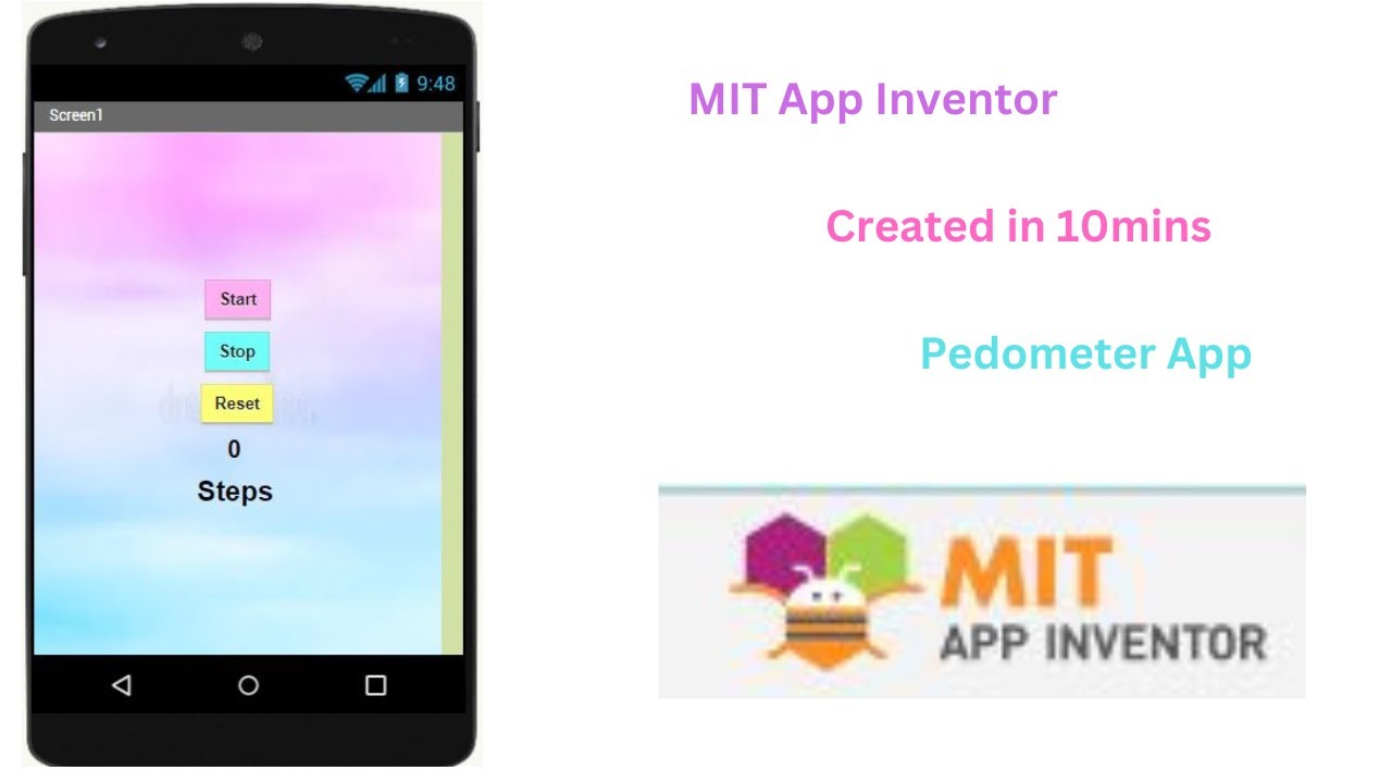 Create Pedometer (Step Counter) App ll MIT App Inventor