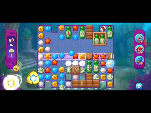 7580 Failiour 🤣New Level #fishdom #playrix #Pretty Aqua Fishdom  ♒️🐟🐠