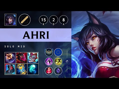 Ahri Mid vs Syndra - EUW Challenger Patch 25.13
