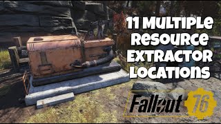 Fallout 76 - 11 Multiple Resource Extractor Locations For C.A.M.P. #fallout76 #fallout