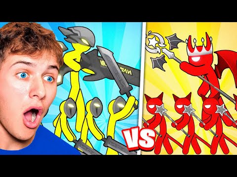 BeckBros React To Stickman Tournaments! (Yellow vs Red vs Blue vs Green) *movie*