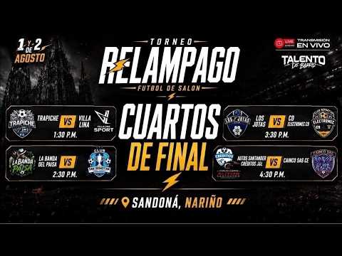 TORNEO RELAMPAGO SANDONA NARIÑO / SEMIFINALES / LOS JOTAS VS AUTOS SANTANDER CREDITOS J&L ⚽️🔥