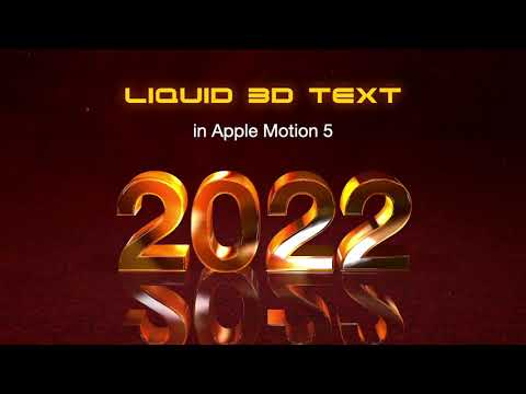 Liquid 3D Text in Apple Motion 5