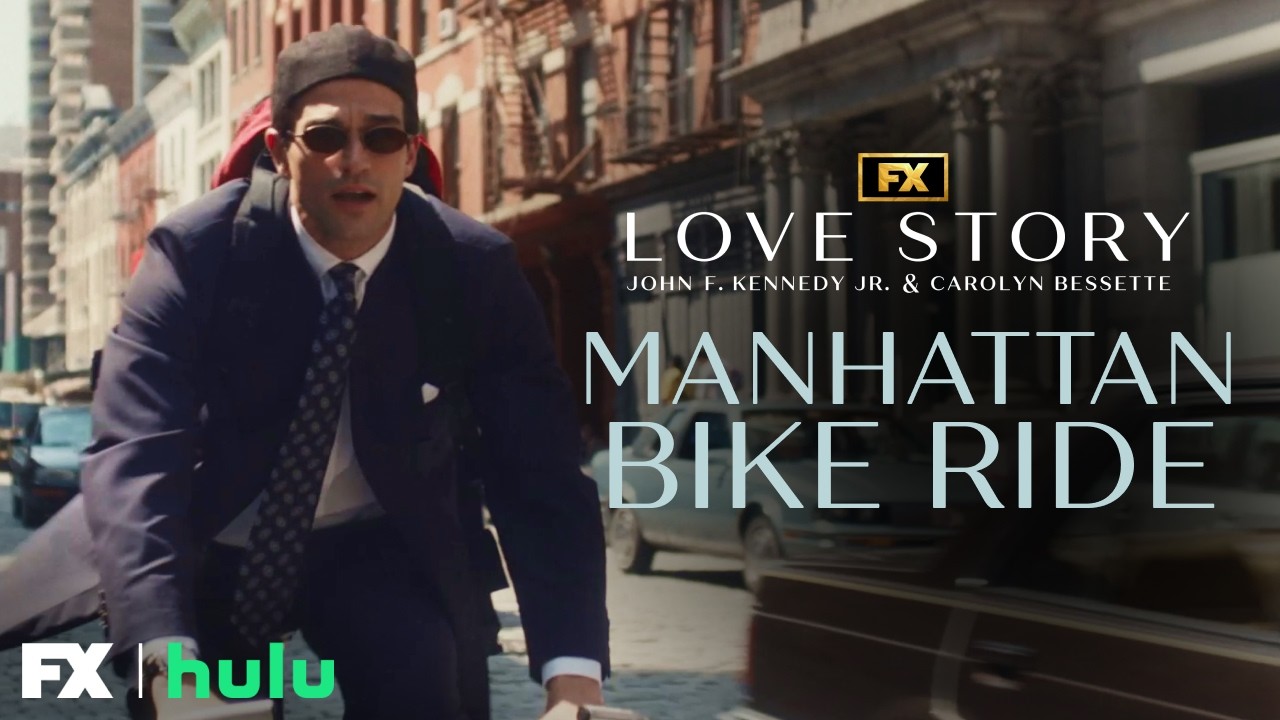 John F. Kennedy Jr. Bikes Through Manhattan - Scene | Love Story | FX