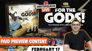 For the Gods - Live Let's Play inklusive Regelerklärung auf deutsch - Paid Kickstarter Preview