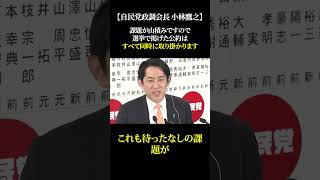【自民党政調会長 小林鷹之】課題が山積みですので選挙で掲げた公約はすべて同時に取り掛かります  #高市早苗 #自民党 #政治 #小林鷹之 #選挙