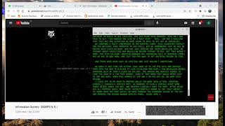Information Society - 300BPS 8N1 Demodulated by minimodem