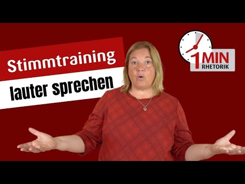 Voice training - speaking louder