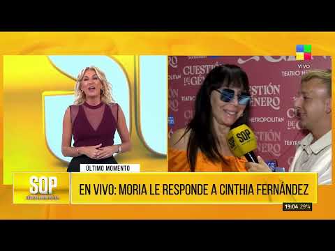💣 MORIA CASÁN LE RESPONDE A CINTHIA FERNÁNDEZ