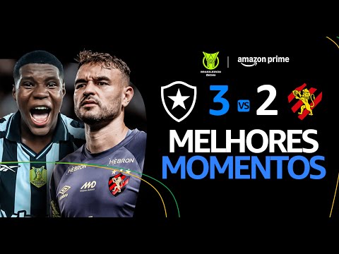 Gols e lances de Botafogo x Sport