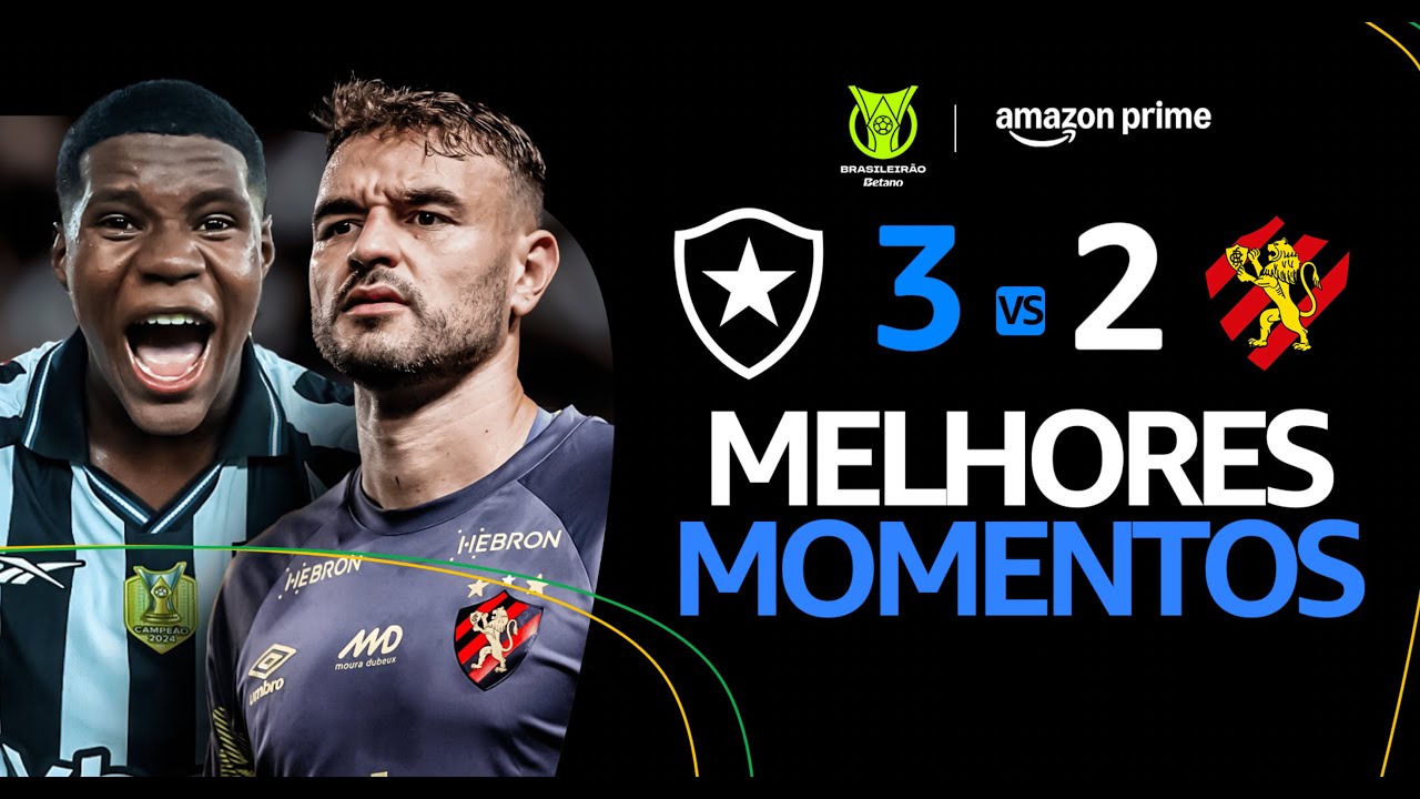 VÍDEO | Gols e melhores momentos da vitória do Botafogo sobre o Sport em noite mágica de Kadir
