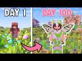 I Survived 100 Days As A Fairy In Minecraft