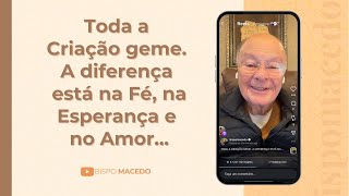 Toda a Criação geme. A diferença está na Fé, na Esperança e no Amor... - Meditação Matinal 09/01/26