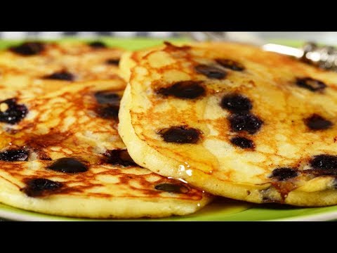 Blueberry Pancakes Recipe Demonstration - Joyofbaking.com