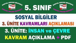 5.Sınıf Sosyal Bilgiler 3. Ünite Kavramları Videosu