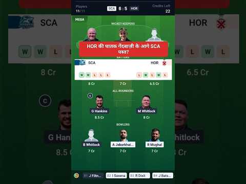 ECS T10: SCA ने मचाया कहर HOR के खिलाफ! #dreambig #d10match @dreamTrader06