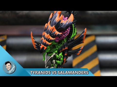 TYRANIDS VS SALAMANDERS WARHAMMER 40,000 BATTLE REPORT