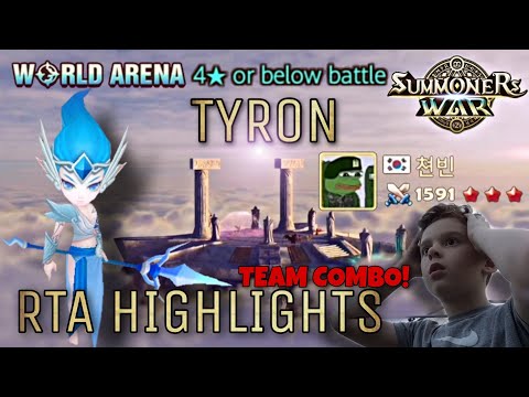 Tyron Team Combo in World Arena - Summoners War