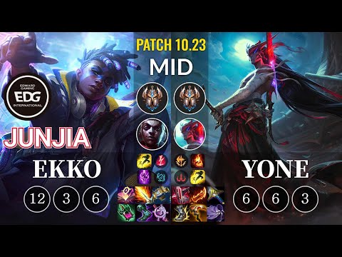 EDG JunJia Ekko vs Yone Mid - KR Patch 10.23