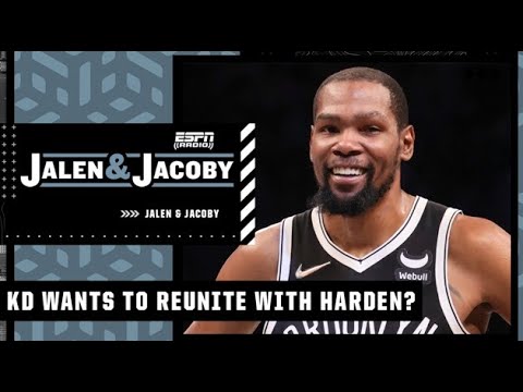Jalen Rose reacts to Kevin Durant being open to a reunion with James Harden 👀 | Jalen \u0026 Jacoby