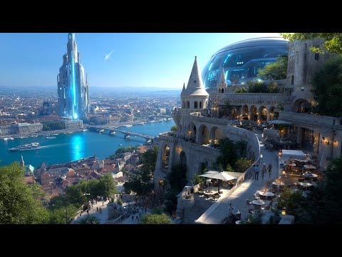 Budapest in 2526 - Future Sci-fi City (4K)