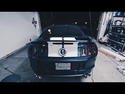 Carbon Fiber GT500 Wing Trufiber Gurney Flap Install