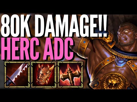 80,000 PLAYER DAMAGE AS HERC! | Smite Season 9 Conquest | HERC ADC IS META