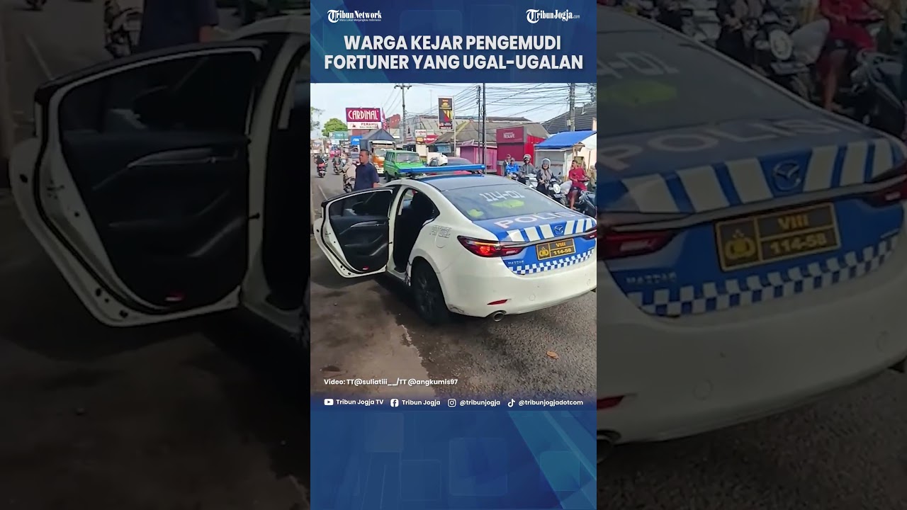 Warga Kejar Pengemudi Fortuner yang Ugal-ugalan