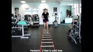 Agility Ladder — 2 Feet in Each Box (Forward)