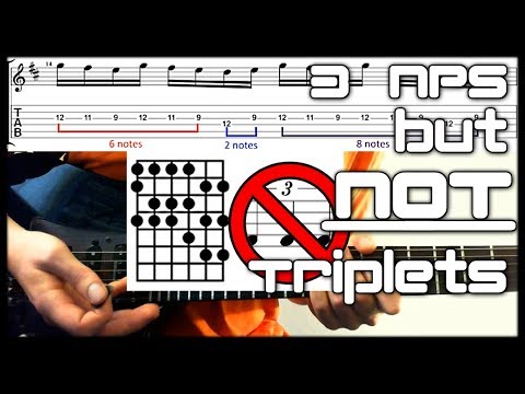 Quick Guitar Tricks 3 Note Per String Runs & Converting Triplet Licks