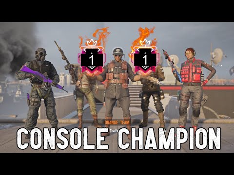 CAN HE CLUTCH?!?! BEST CONSOLE CHAMPION: Ranked Highlights - Rainbow Six Siege PS4