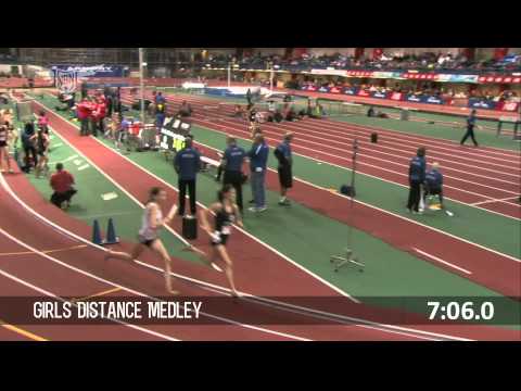 Girls Distance Medley Section 2 - New Balance Nationals Indoor 2013