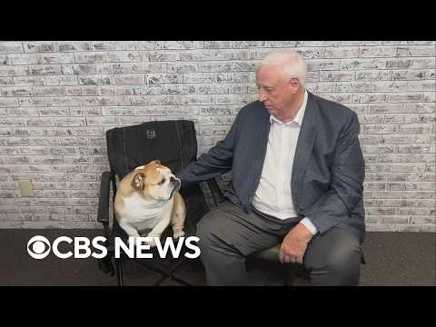 Celebrating National Dog Day with Sen. Jim Justice and Babydog