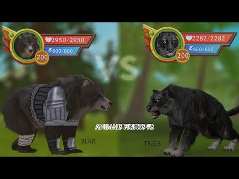 WildCraft: Animals fights #2 🐻bear vs tiger🐯