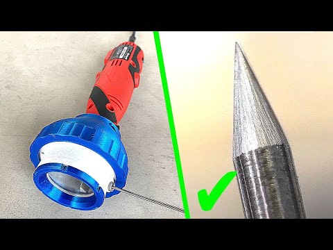 58 € Wolframelektroden Schleifaufsatz geschlossen - nie wieder Schleifstaub in deiner Werkstatt