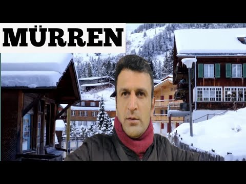 MÜRREN Switzerland 🇨🇭 Walking tour in snow ❄️ vlog  | Fairytale Mountain village