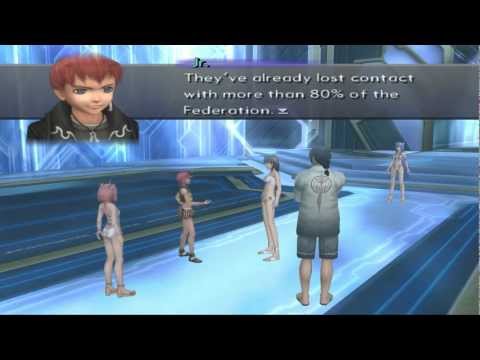 Xenosaga III HD Cutscene 323 - To Kevin's Side (Underground Ruins) - JAPANESE - SWIMSUIT MODE