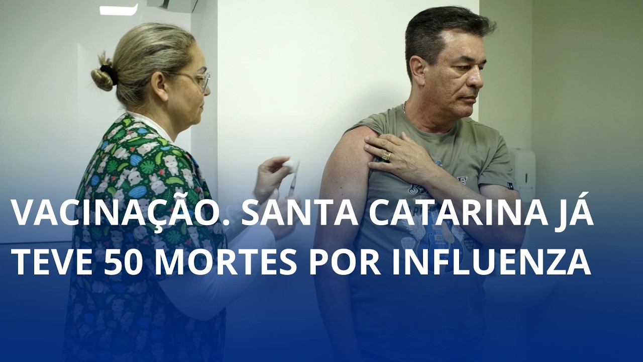 Vacinação contra a gripe. Santa Catarina já teve 50 mortes por influenza