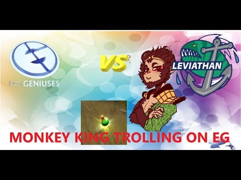 EG VS TEAM LEVIATHAN TI8 QUALIFIERS HIGHLIGHTS | MONKEY KING TROLLING ON EG