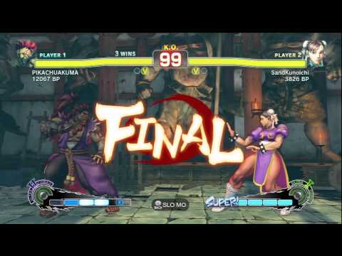 SandKunoichi ( CHUN-LI ) VS JR RODRIGUEZ ( AKUMA ) SSFIV ENDLESS BATTLE MATCH ON XBL GAMES 1-6