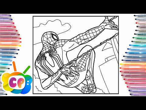 Spider-man coloring page/ New Spider-man PS5 coloring/Diviners, IZECOLD  Tim Beeren - This Time[NCS]
