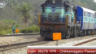preview picture of video 'KJM WDG3A with Chikmagulur FAST passenger blasting at MPS'